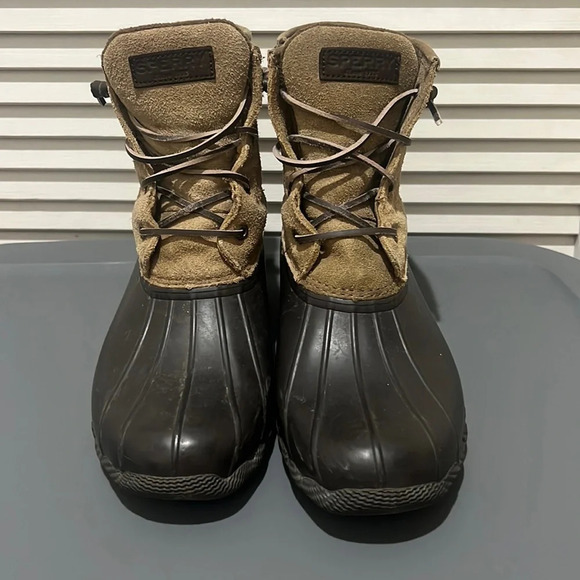 Sperry Suede & Rubber Duck Boots Size 11 - Picture 1 of 5